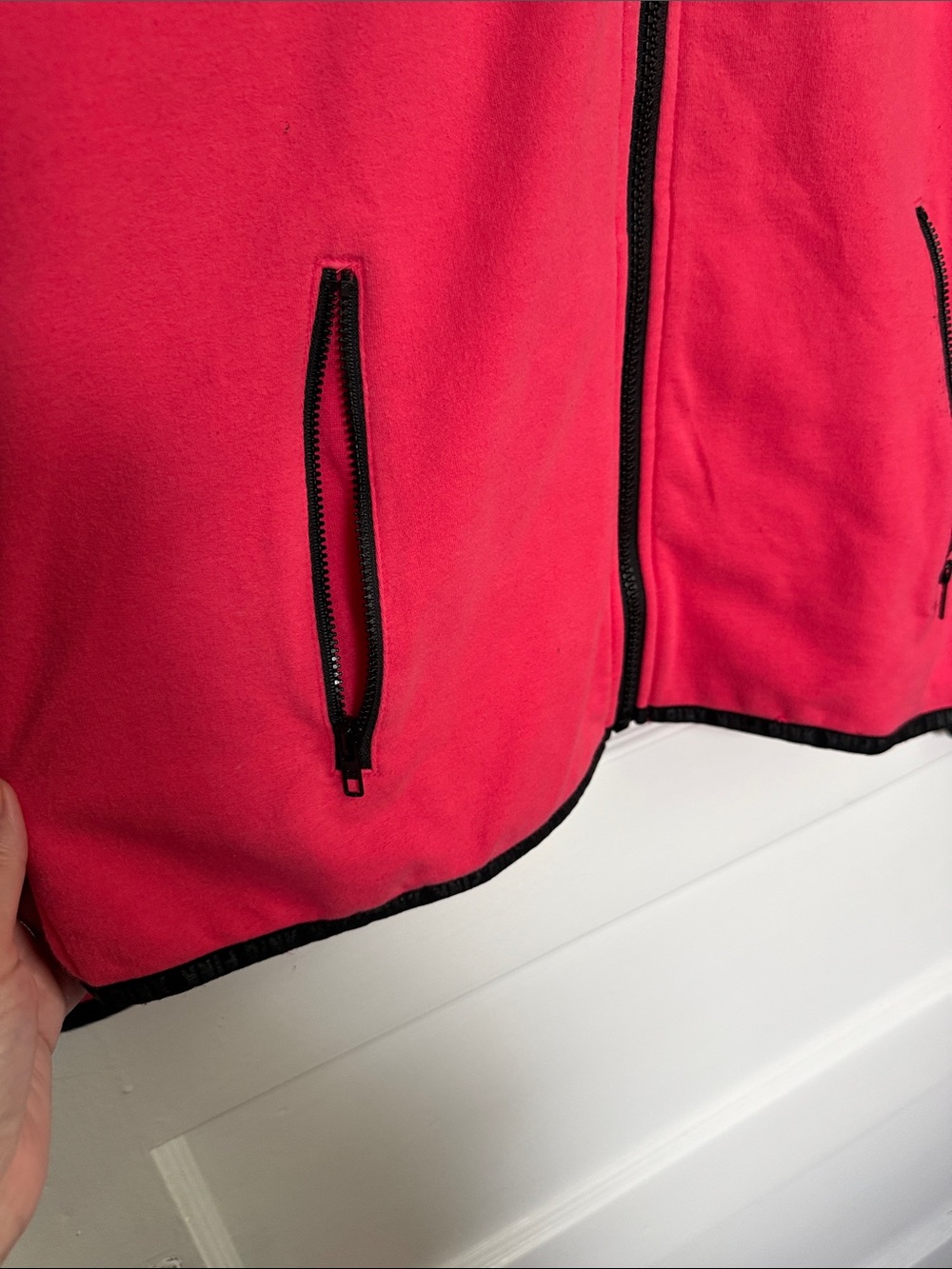 PINK Victoria's Secret Hot Pink Full-Zip Utility Hoodie Y2K Vintage Sz M - Picture 5 of 10